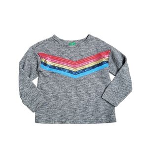 DIP GIRLS M 8 / 10 LONG SLEEVE SHIRT Sweatshirt Sequin Top School Fleece Lined